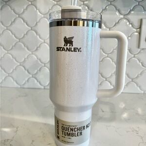Stanley 40oz White Glitter